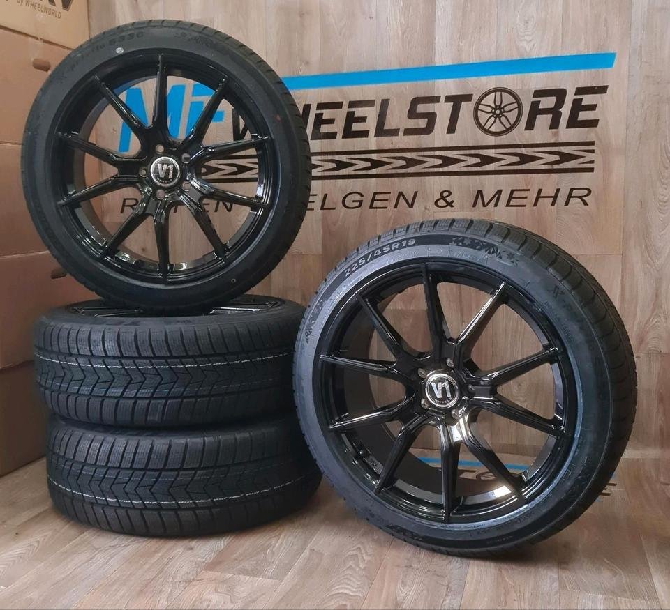 19 Zoll Alufelgen mit Sommerreifen für Seat Cupra Ateca Leon Formentor Tarraco Mercedes A B C E S M V Klasse Vito CLA CLK CLS GLB GLC GLK SLK SLC EQA EQB EQC EQE Kompletträder…