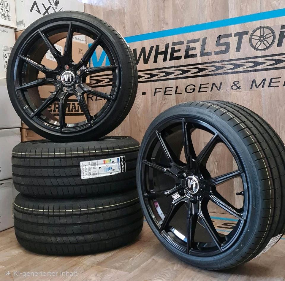20 Zoll Alufelgen mit Sommerreifen für Mercedes C E M Klasse CLK CLS EQA EQB EQC GLB GLK VW Tiguan Seat Tarraco Skoda Kodiaq BMW 5er 6er 7er X1 X2 X3 X5 Felgen Kompletträder…