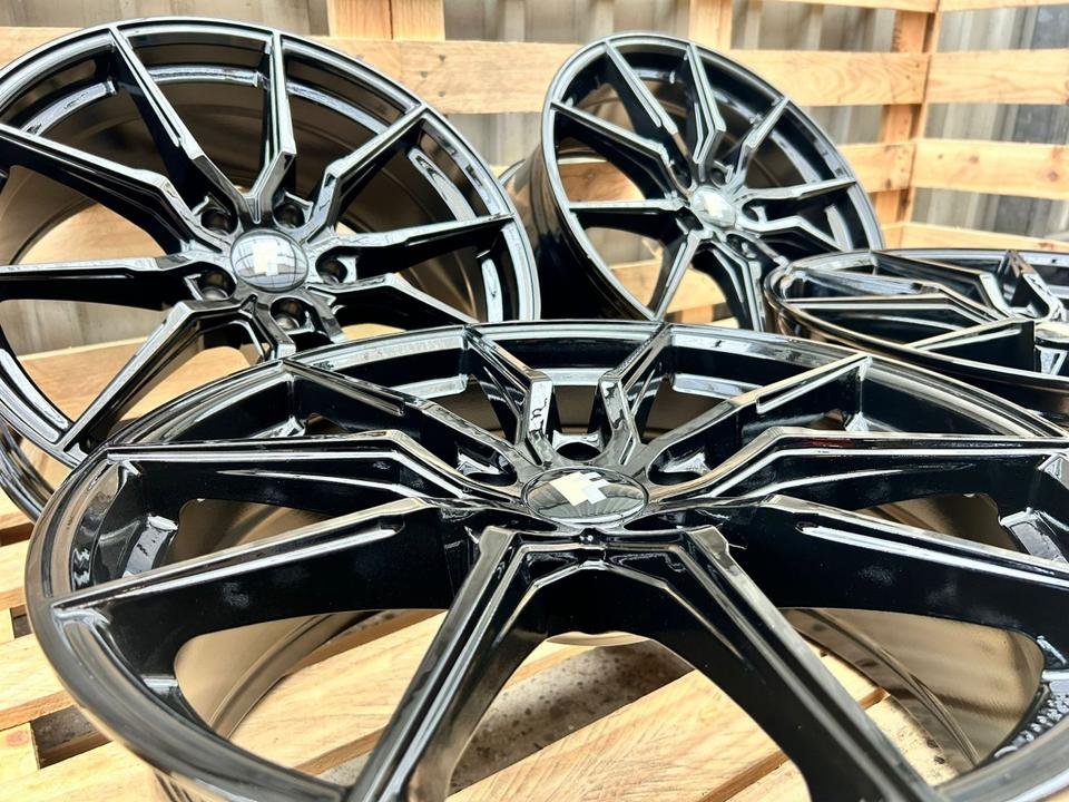 ⭐ FF Wheels ⭐ 245 45 19 Zoll Schwarz Alufelgen Sommer Winterreifen 5×112 für Ssangyong Korando BMW iX1 X1 U11 PHEV Mercedes GLA GLB W245 W247 AMG 35 E Klasse All Terrain EQA EQB…