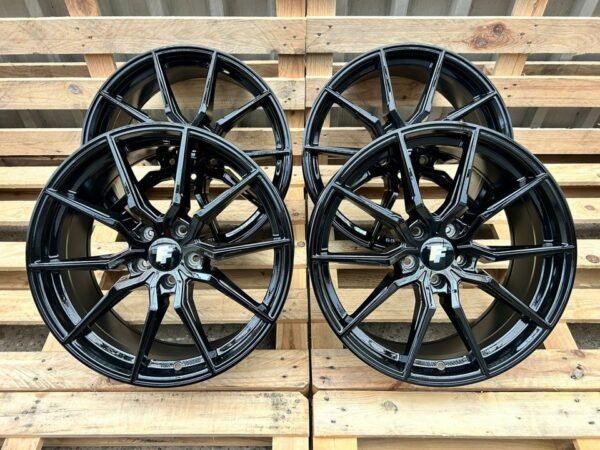 ⭐ FF Wheels ⭐ FF03 Kompletträder 19 Zoll Schwarz 225/35 19 für Audi A4 8D B5 8E 8H B6 B7 TT 8J 8S Mercedes E Klasse Coupe W207 SLK SLC W172 VW Passat 3B 3BG 3C B7 Scirocco Seat...
