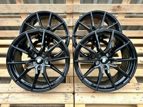⭐ FF Wheels ⭐ FF03 Kompletträder 19 Zoll Schwarz 225/35 19 für Audi A4 8D B5 8E 8H B6 B7 TT 8J 8S Mercedes E Klasse Coupe W207 SLK SLC W172 VW Passat 3B 3BG 3C B7 Scirocco Seat...
