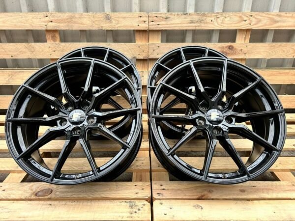 ⭐ FF Wheels ⭐ FF03 Kompletträder 19 Zoll Schwarz 245/35 19 für Audi A4 B8 8K A5 B8 8K A6 4F Sommerreifen Winterreifen 5/112 Mercedes CLS218 E Klasse W211 VW Sharan 7N Seat...