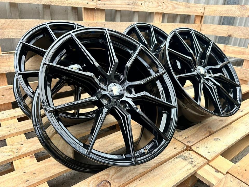 ⭐ FF Wheels FF03 Kompletträder Schwarz 235/35 19 Alufelgen für Skoda Superb 3T Yeti 5L VW Beetle 16 Passat 3C B8 Mercedes CLA 117 E Klasse 207 Cabrio Coupe Felgen Sommerreifen…