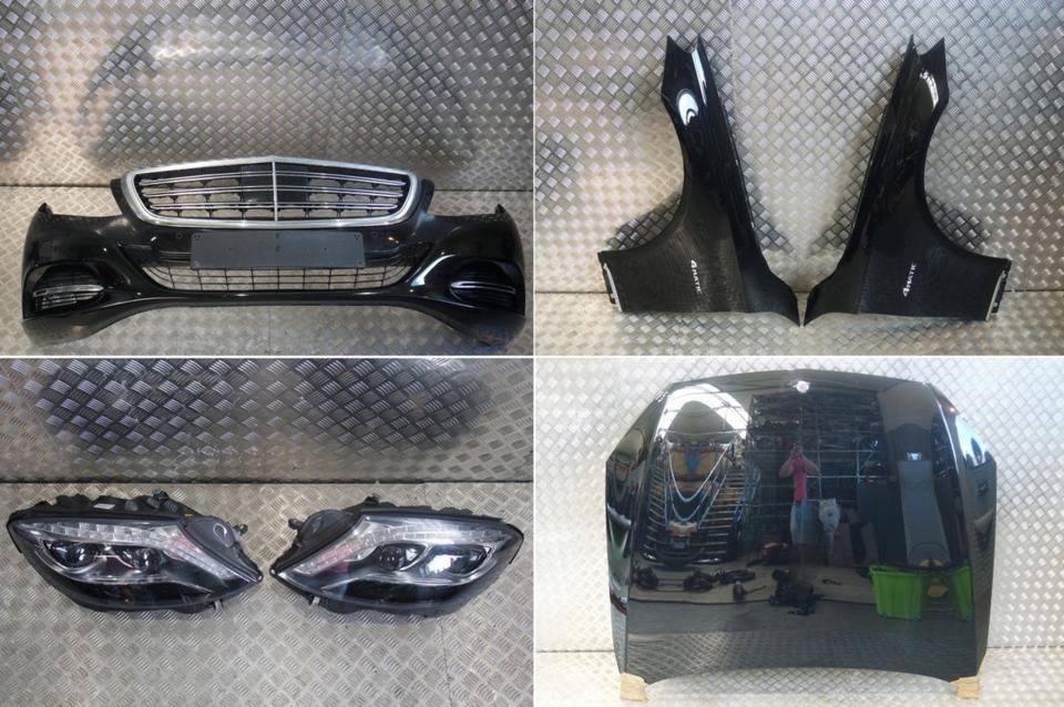 MERCEDES 222 S500 STOSSSTANGE KÜHLER SCHEINWERFER HAUBE FRONT