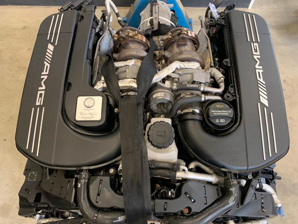 Mercedes Benz W205 S205 C 63 AMG V8 Motor 177980 Engine Komplett