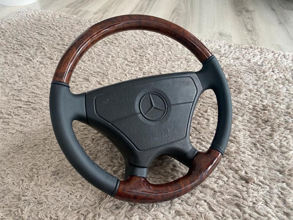 Mercedes Lorinser Sportline Holzlenkrad Lenkrad W124 W202 R129