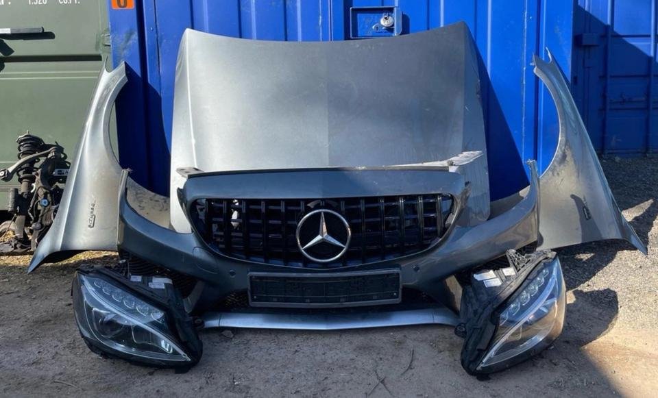 Mercedes W205 C43 AMG Frontpaket Motorhaube Stoßstange Kühler SET