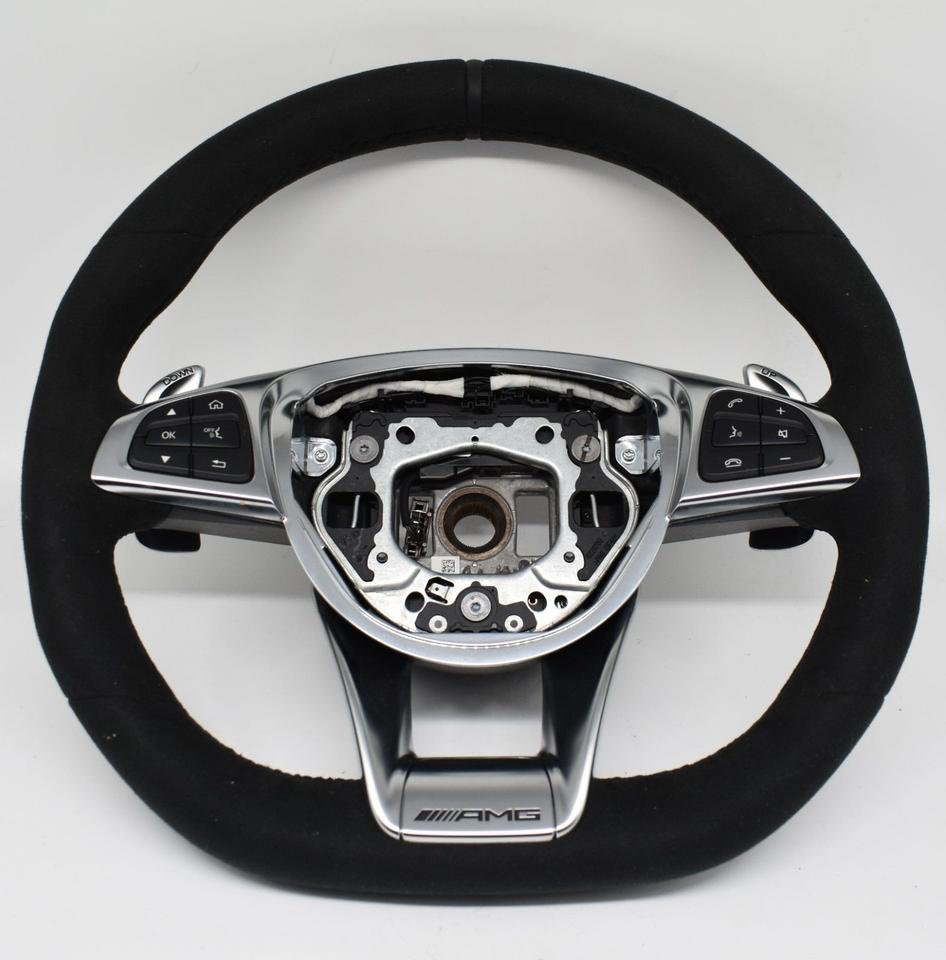 Original Mercedes AMG Lenkrad Schwarz w205 C190 Alcantara