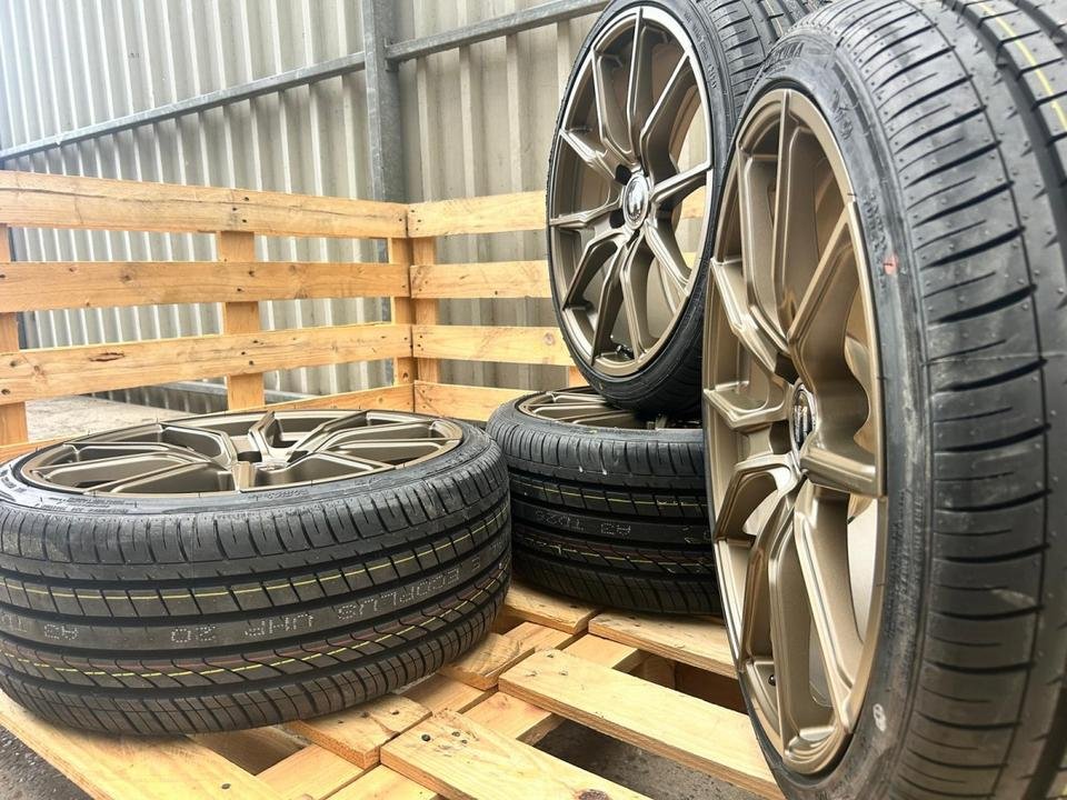 V1 Wheels V1 18 Zoll Bronze Sommerreifen für Audi A4 B8 S4 A6 4F Avant Allroad Mercedes C Klasse W205 E Klasse W212 W213 V Klasse 638/2 Vito 638 VW Bus T4 Beetle 16 Seat Ateca…